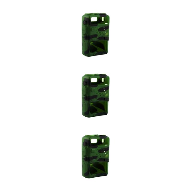Shengyu Silicone Walkie Talkie Protective Case Interphone Radio Protector Pouch Green 3Set