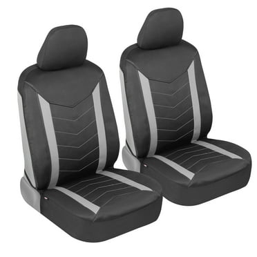 Motor Trend Stitched Waterproof Front and Rear Bench Car Seat Covers ...