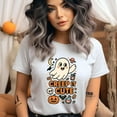 thumbnail image 2 of Creep It Cute Shirt | Funny Ghost Graphic Tee | Unisex Casual T-Shirt, White, Size S, 2 of 6