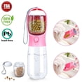 thumbnail image 2 of Dog Water food Bottle Portable Travel Pet Drinker Dog Bowl Food Cat Fountain Outdoor Walking Drinking Bottle Dogs Feeder ShopWise Round, 2 of 12
