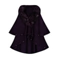 thumbnail image 1 of Veste Châle Tricotée à Col pour Femmes, Ourlet Cape Cardigan pour Grande Taille Style Bohème, 1 of 4