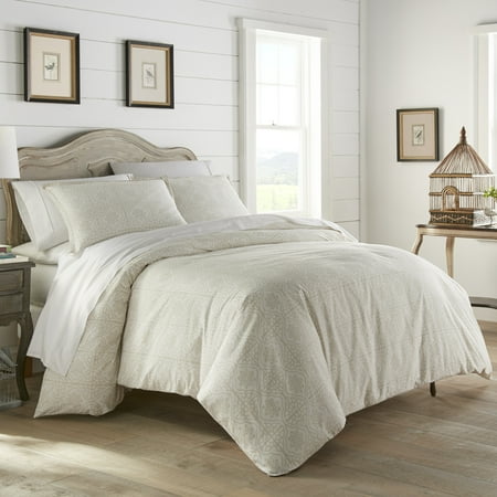 Stone Cottage Florence Natural Duvet Cover Set, Full/Queen - Walmart ...