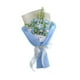 thumbnail image 3 of Ramo de flores de crochet, decoración completa, arreglos florales, mesa artificial Azul, 3 of 9
