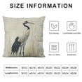 thumbnail image 5 of COMIO Red-Crowned Crane Throw Pillow Covers Farmhouse Double Sided with Zipper Decorative Pillows for Couch Cushion Sofa Outdoor, 5 of 5