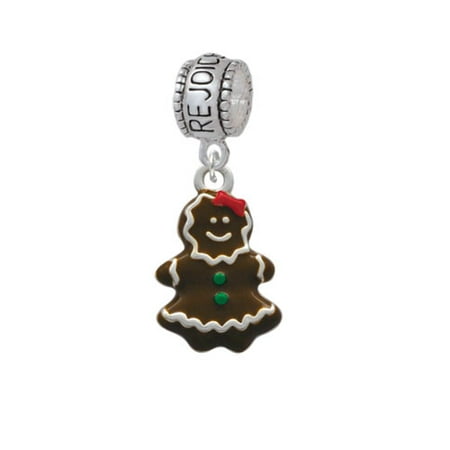 Enamel Gingerbread Girl - Rejoice Charm Bead