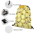 thumbnail image 5 of Pompompurin Drawstring Backpack Water Resistant String Bag Sackpack Cinch for Sports, Gym, Travel, Swimming, Yoga, Beach, 5 of 7