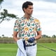 thumbnail image 3 of Fotbe Travel Elements Camiseta Polo de Golf para Hombre con Estampado – Camisa Deportiva Transpirable con Cuello Abotonado-4X-Large, 3 of 6