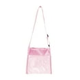 thumbnail image 1 of Pink Small Mesh Beach Toy Bag For Kid - Compact Sand Collection Net With Zipper - Durable Shell Collecting Pouch For Outdoor Play - Portable 8.26 X 8.26 In Beach Essentials Toy Storage Org, 1 of 3
