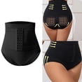 thumbnail image 2 of Women’s Invisible High Waist Shaper Panties Tummy Slimming Underwear Stretch Nylon Fabric Waist Trainer Shapewear Briefs color XXXL, 2 of 4