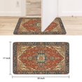 thumbnail image 6 of Bohemian Orange Ethnic Design Rug Welcome Doormat for Indoor/Outdoor Entrance Bohemian Orange Ethnic Design Rug Decoration Door Mat Kitchen Door Mat Bedroom Doormat 17x30 Inch, 6 of 6
