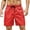 Red, variant on HBYJLZYG Mens Swim Trunks With Mesh Lining, Summer Elastic Waist Quick Dry Board Shorts With Pockets Solid Surfing Bathing Suit Beach Shorts
