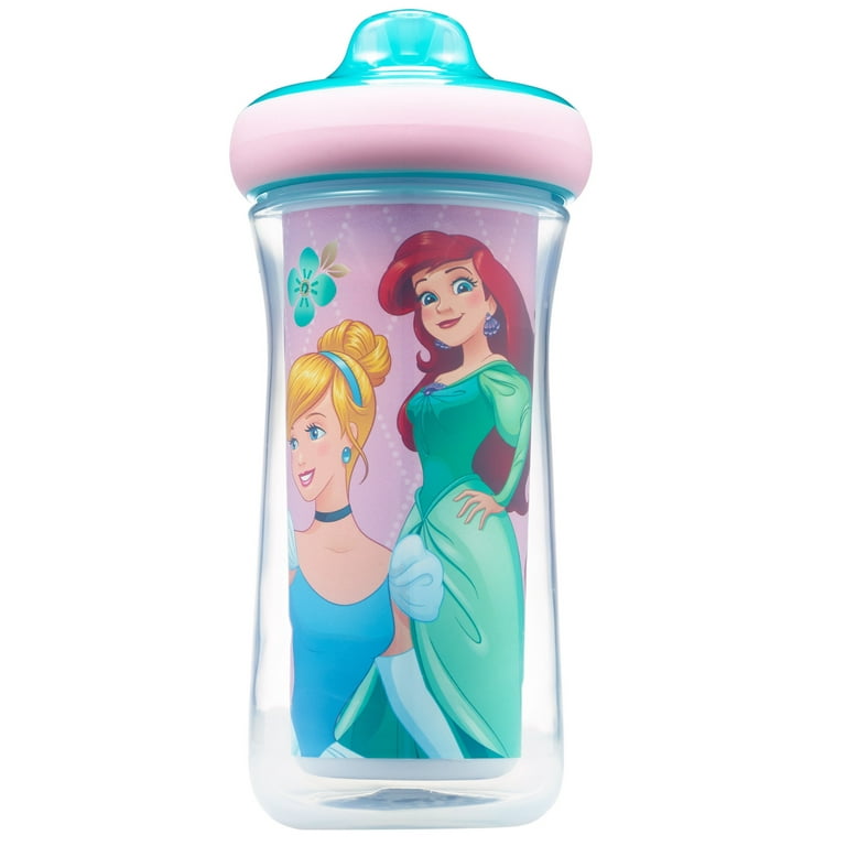 KRAZY STRAWS DISNEY PRINCESS (2 per package, 1 clear one pink)