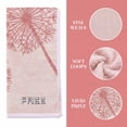 thumbnail image 3 of REGALWOVEN Pure Cotton Decorative Hand Towels with Dandelion Pattern, Ultra Soft Absorbent Quick Dry Bathroom Towels for Home, Spa, 29" x 13" Brown 2pk, 3 of 7