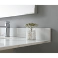 thumbnail image 3 of Leavader Ceramic White and Gold 43-inch Bathroom Vanity Top, 3 of 10