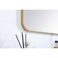 thumbnail image 5 of Soft corner metal rectangular mirror 36x36 inch in Brass, 5 of 5
