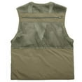 thumbnail image 6 of Rciityk Men's Fishing Vests Summer Outdoor Lightweight Work Photography Journalist Travel Vests Solid Zipper V-neck Vests Top - Spring/Summer Savings Clearance, 6 of 6