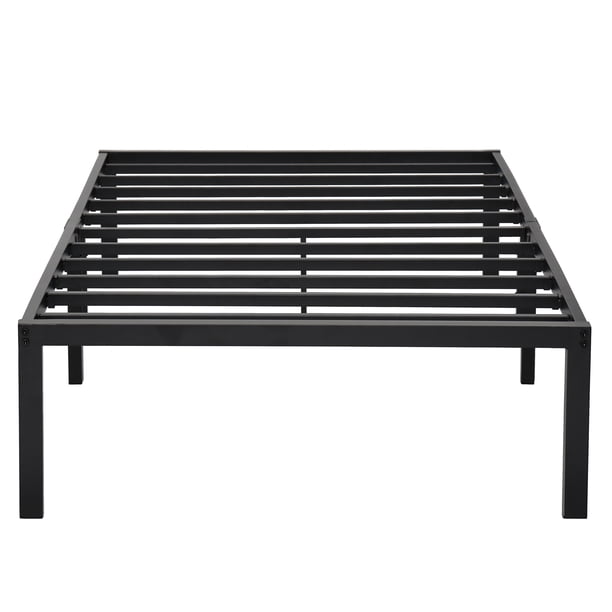 GranRest 14 inch Strong Steel Slat Bed Frame, Twin XL, Guest Dorm Size