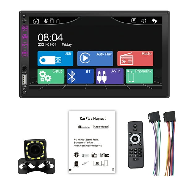 Pantalla Capacitiva Hd De 7 Pulgadas Reproductor Mp5 Centro Multimedia Para Automóvil Aux Y Función Bluetooth Radio Para Automóvil Inevent VI012336-04