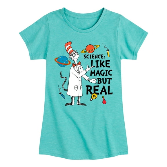 Cat in the Hat - Science Like Magic But Real - Toddler And Youth Girls Short Sleeve Graphic T-Shirt