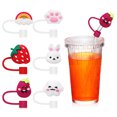 thumbnail image 1 of 6 Pcs Straw Covers Straw Stoppers Drinking Straw Covers Reusable Straw Caps Straw Tip Covers, 1 of 5