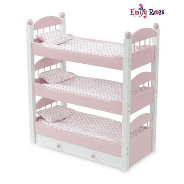 Badger Basket 1 2 3 Convertible Doll, Badger Basket Trundle Doll Bunk Bed With Ladder