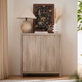thumbnail image 5 of ARKANTOS Sideboard Buffet Cabinet with Fluted Panel Doors and Shelves, Gray Oak, 5 of 10