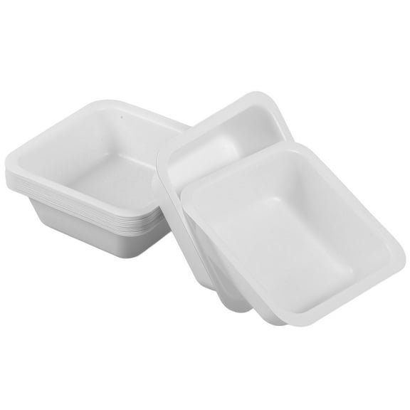 SEWCHICS Weighing Pans 20pcs White Square Storage Tray