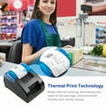 thumbnail image 3 of POS58D Thermal Receipt Printer - 90mm/s High-Speed Printing, USB & Bluetooth Connectivity, 56mm Paper Width, 203dpi Resolution, 100-240V US Plug, Compatible with Windows/Linux/Android/iOS, Includes 1, 3 of 7