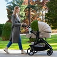 thumbnail image 2 of Evenflo Shyft Intuiti+ Travel System Featuring Revolve180 LiteMax NXT Preemie and Infant Car Seat with SensorySoothe and Green & Gentle (Jasper Black), 2 of 8