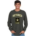 thumbnail image 5 of US Army Star Logo Retired Military Long Sleeve TShirt Men Women Brisco Brands 2X, 5 of 6