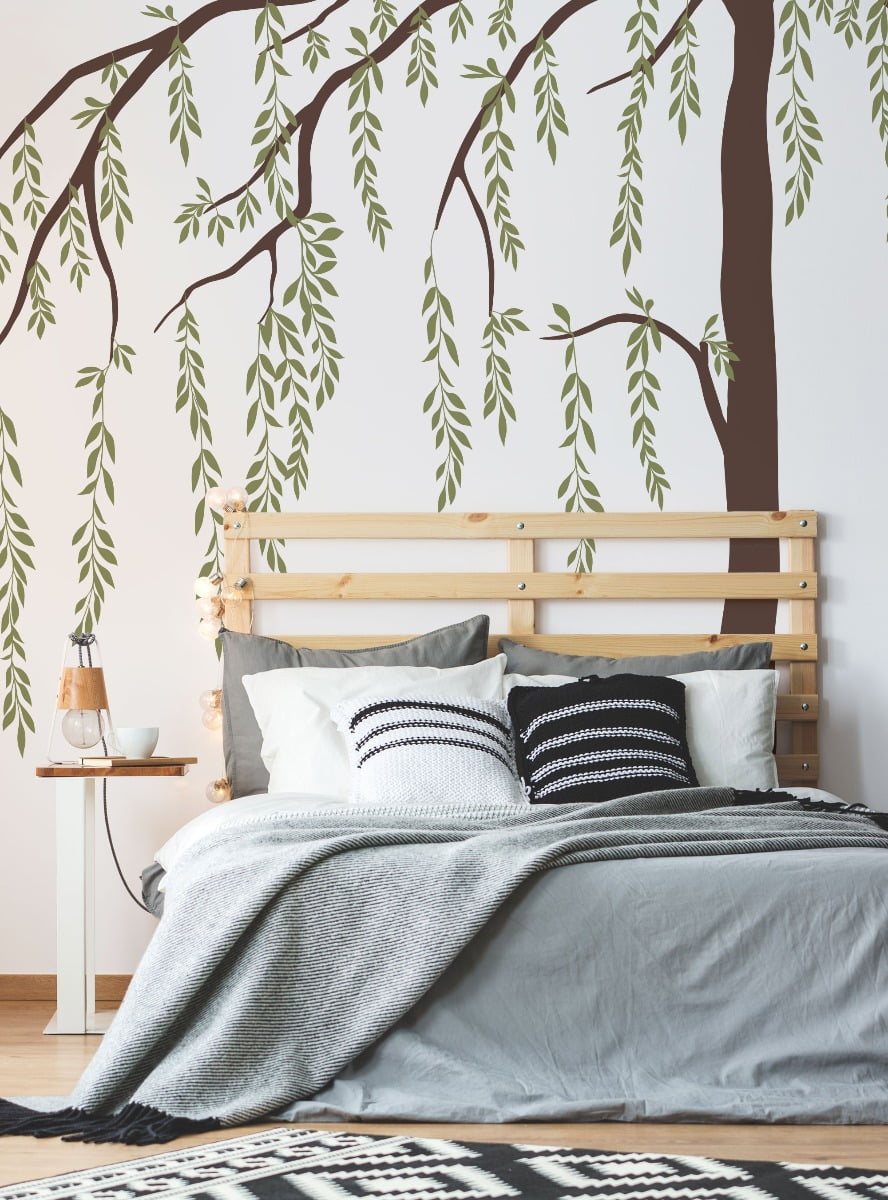 Leafy Weeping Willow Tree Wall Decal