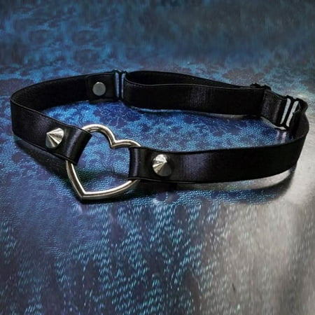 

Womens Underwear Women Girl Punk Rivet Stud Leg Garter Heart Cosplay Spike Party Underwear For Women Black One Size