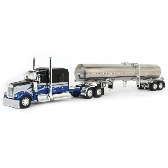 First Gear DCP 1/64 Kenworth W900L 72in Aerocab Flattop Sleeper & Brenner Food Grade Tanker 60-2081