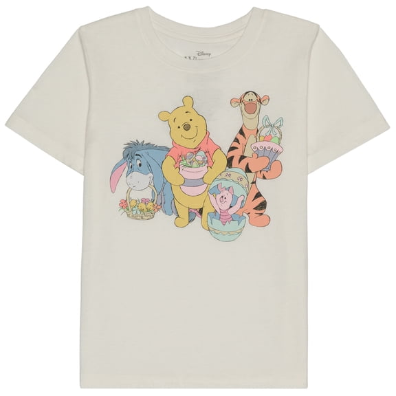 Disney - Winnie The Pooh Easter Eggs Group Short Sleeve Graphic T-Shirt