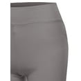 thumbnail image 4 of A2Y Women's Basic Solid Premium Cotton High Rise Bike Shorts Mid Grey 1XL, 4 of 6