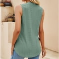 thumbnail image 4 of Camiseta sin mangas hueca, camiseta sin mangas plisada con cuello en V, camiseta sin mangas de color puro, camiseta sin mangas plisada, calidad en la que puede confiar, 4 of 6