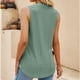 thumbnail image 4 of Camiseta sin mangas plisada con cuello en V para mujer, camisa sin mangas hueca elegante informal elegante de Color puro para trabajo de oficina, 4 of 6
