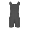 thumbnail image 4 of Maean Plus Size Womens Romper Shorts Sleeveless Wide Leg Loose Overalls Summer Jumpsuit with Pockets, 4 of 6