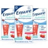 Ensure Rapid Hydration Electrolyte Powder, Prebiotics to Support Digestive Health, Strawberry Chill, Electrolyte Drink Powder Packets, 0.6 oz, 3 Packs of 6 (Total 18-Count)