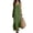 Army Green, variant on Sundresses for Women V-Neck Leisure Long Solid Tank Ankle Length Cotton Linen Fabric Skin-Friendly Women Dress Loose Minimalist Hem Split Tank Dresses