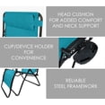 thumbnail image 4 of Woodard-CM 227443 E-Coated Steel Frame Verona Zero Gravity Chair, Blue - Extra Large, 4 of 5