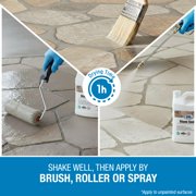 Rainguard Water Sealers Stone Sealer, Penetrating Protection Against Moisture Damage and Stains, For All Stone Surfaces, Silane/Siloxane Waterproofer, Natural Finish, Ready to Use, 1 Gallon