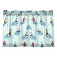 thumbnail image 7 of Yayeee Kitchen Curtains Tier Pair Light Filtering 27"x24" Rod Pocket Short Cafe Window Panel, Ice Hockey, 7 of 7