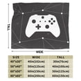 thumbnail image 3 of DouZhe Ultra-Soft Micro Fleece Lightweight Flannel Bed Blanket, Gaming Game Controller Print Cozy Warm Throw Blankets, 50"x40", 3 of 7