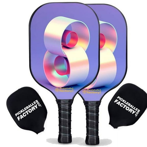 Pickleball Factory PB00019-5-G Pickleball Set - Eight Pickleball Equipment, Pickleball Set Up, Glassfiber Graphite