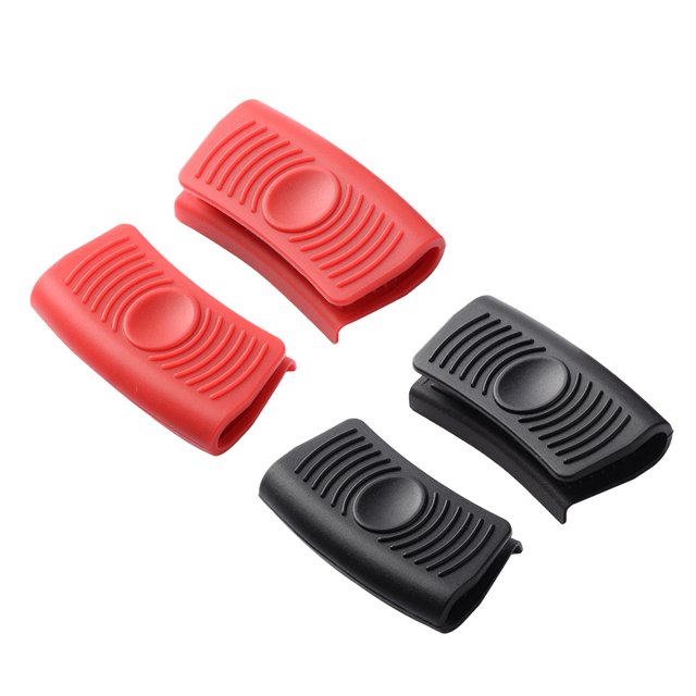 Kearding 4 Uds. De soporte de silicona para mango de asistencia, mangas de soporte para mango caliente, mango de olla con aislamiento térmico Cocina y Comedor