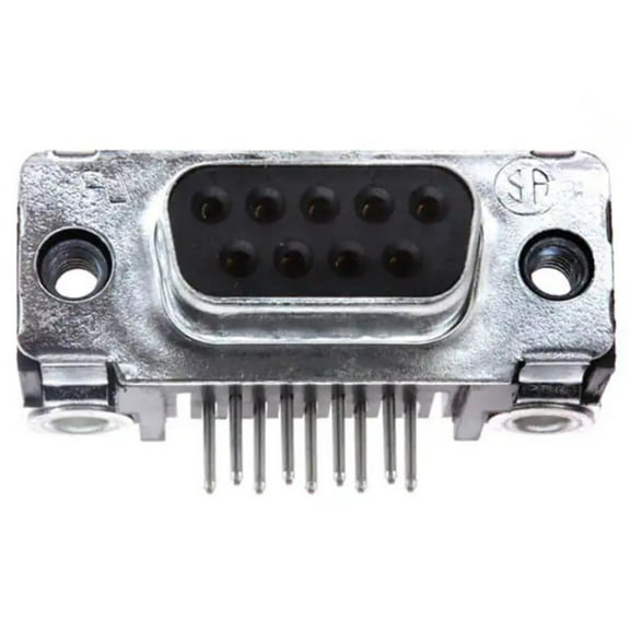 Pack of 2 5745781-4 9 Position D-Sub Receptacle, Female Sockets Connector