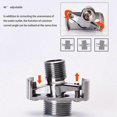 thumbnail image 3 of 2x Adjusting The Angle Of Intake Pipe Copper Shower Head Angled Curved Foot Eccentric Screw Corner F4871-Yvan, 3 of 5