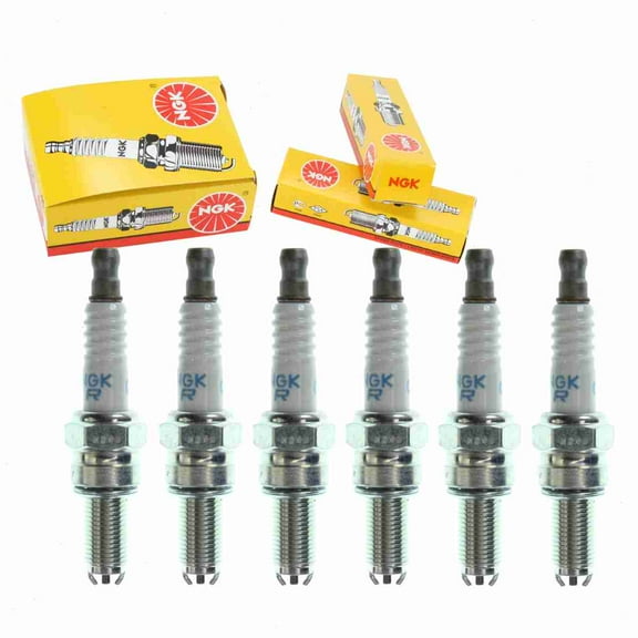 6 pc NGK 4455 Standard Spark Plugs for 759874 829981 8560146 MIU13363 UR6DE Ignition Wire Secondary