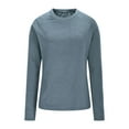 thumbnail image 6 of FAIWAD Thermal Underwear for Women Fleece Lined Crew Neck Long Sleeve Tops Lightweight Layering Undershirts, 6 of 9